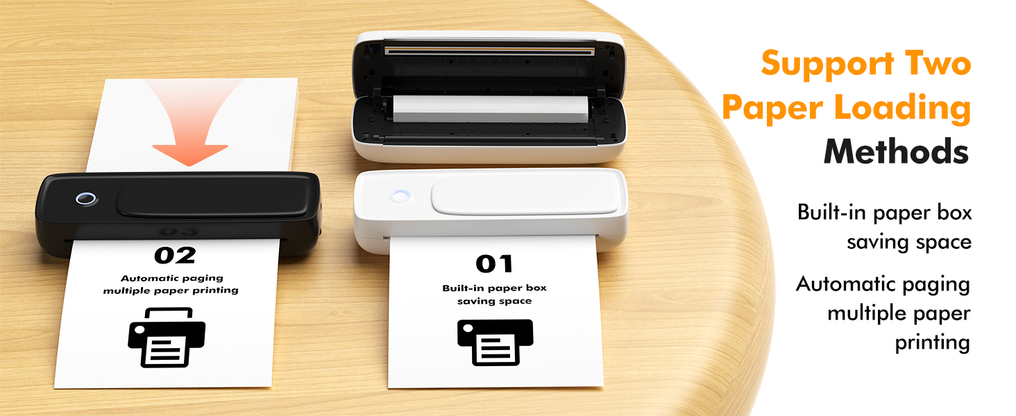 ポータブルサーマルペーパープリンター 203dpi解像度 U - Printer Paper のレビューと価格