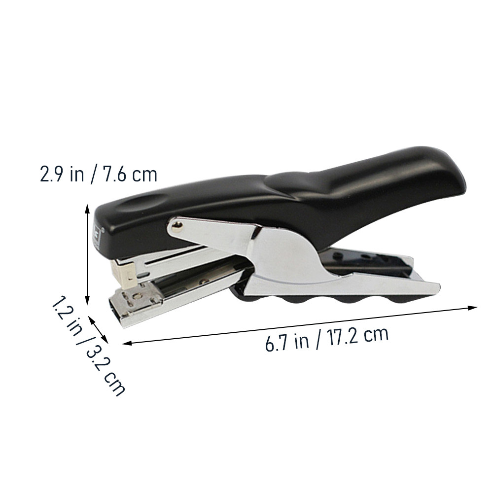 プライヤー式ステープラー、手で握るタイプ、黒色の金属製、26 - Stapler Heavy Duty のレビューと価格