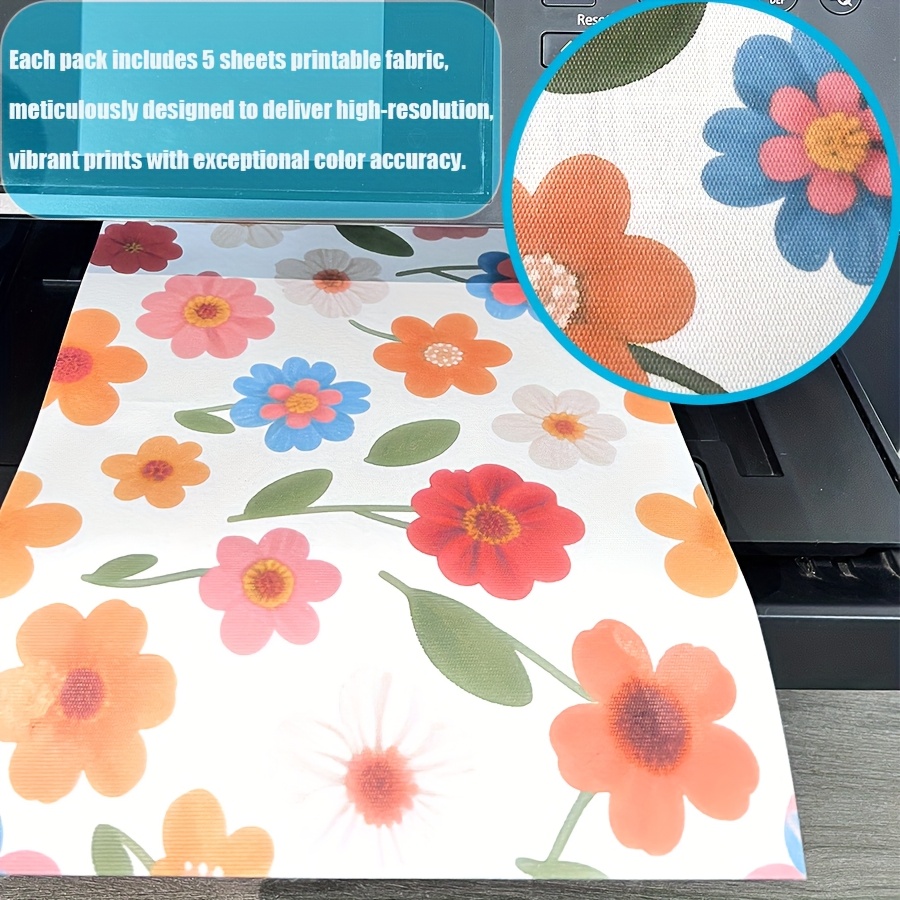5 個/10 個インクジェットプリンター用の印刷可能な白い綿 - Commercial Fabric Printing Machine のレビューと価格