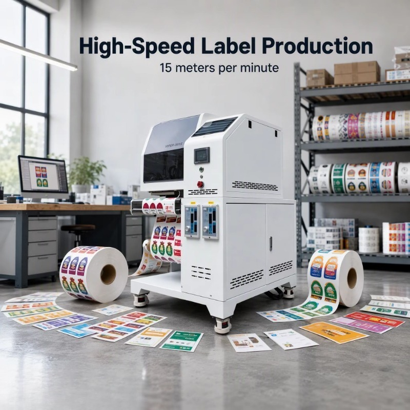 ロール状の素材を連続印刷するインクジェットプリンター。高速、 - Printer Paper のレビューと価格